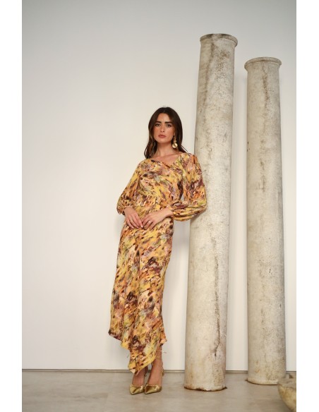 Jupe midi asymétrique pour invités