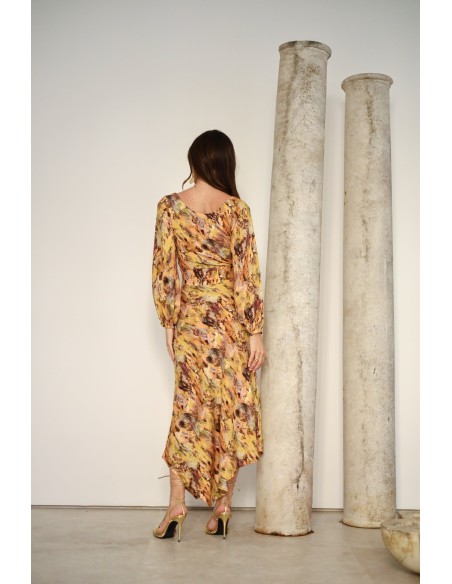 Jupe midi asymétrique pour invités