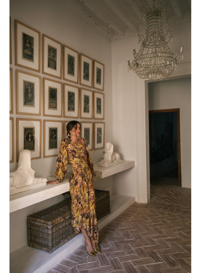 Jupe midi asymétrique pour invités