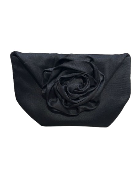 Handbag with maxiflower detail and gold chain inside