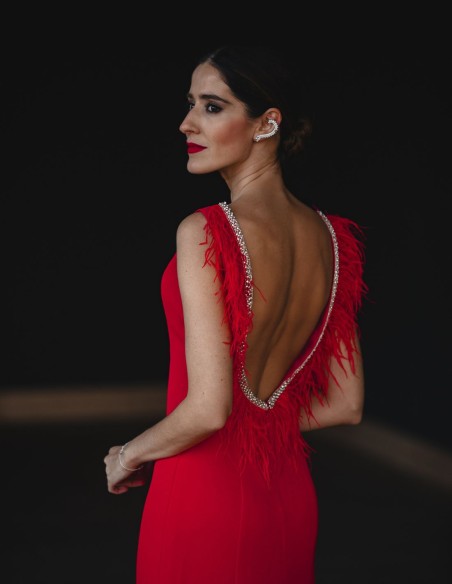 Pendientes estilo earcuff con cristales - Invitada perfecta