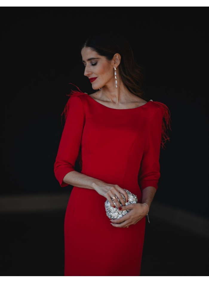 Pochette en forme de fleur avec cristaux -...