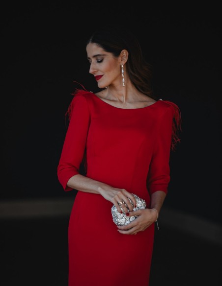 Pochette en forme de fleur avec cristaux - Invitada Perfecta