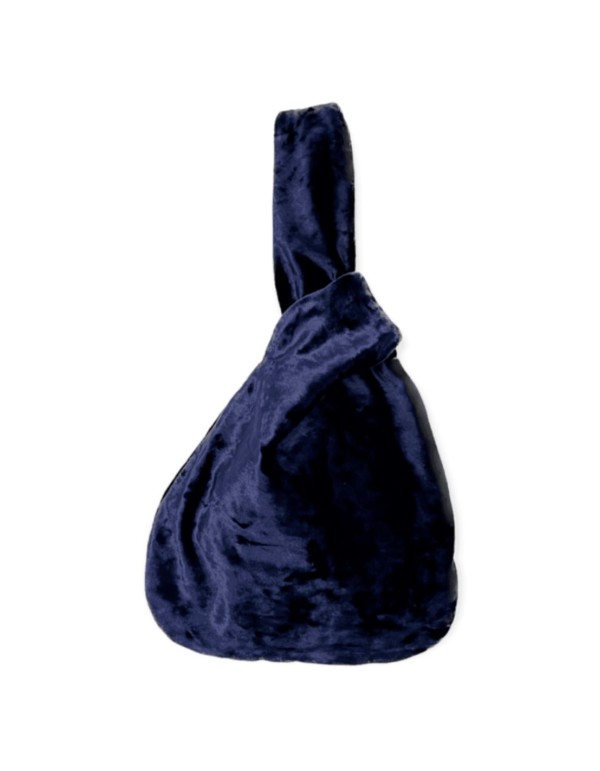 Bolso de mano bombonera en terciopelo