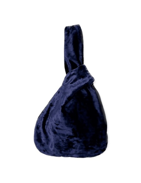 Bolso de mano bombonera en terciopelo