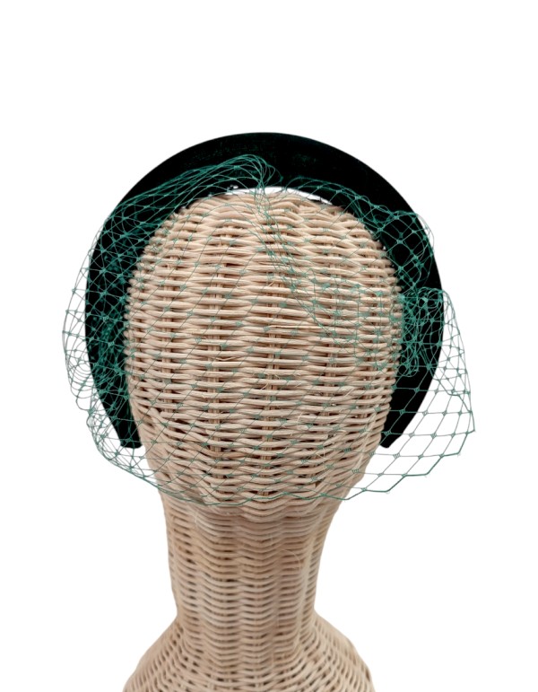 Bandeau matelassé pour invités en vert bouteille