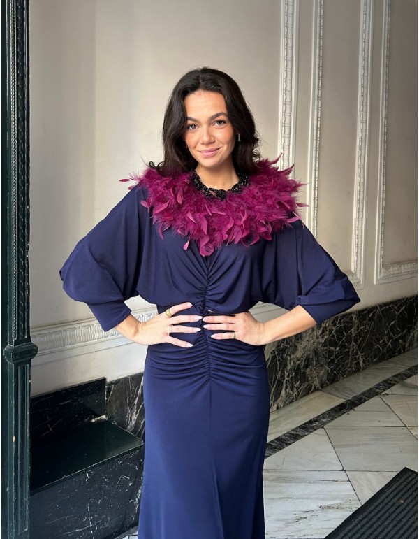 Collier en plumes naturelles