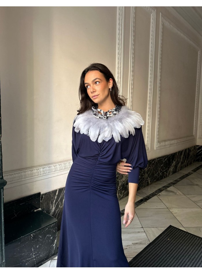 Collier en plumes naturelles