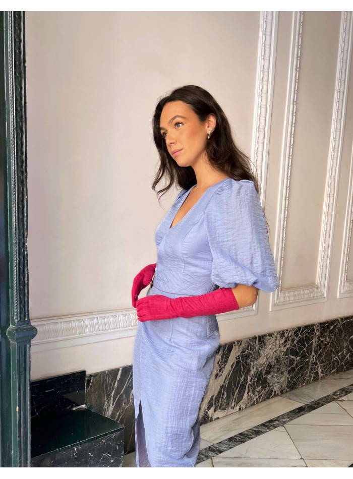 Long suede gloves for guests