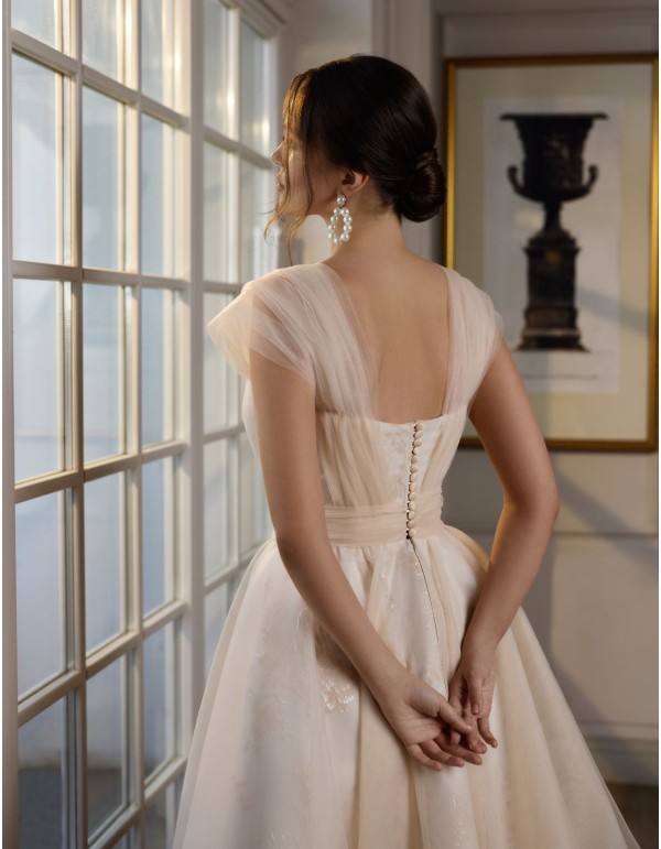 Robe de soirée avec jupe et corsage en tulle 2