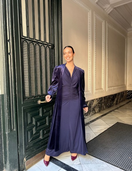 Kimono para invitada de terciopelo de alta calidad