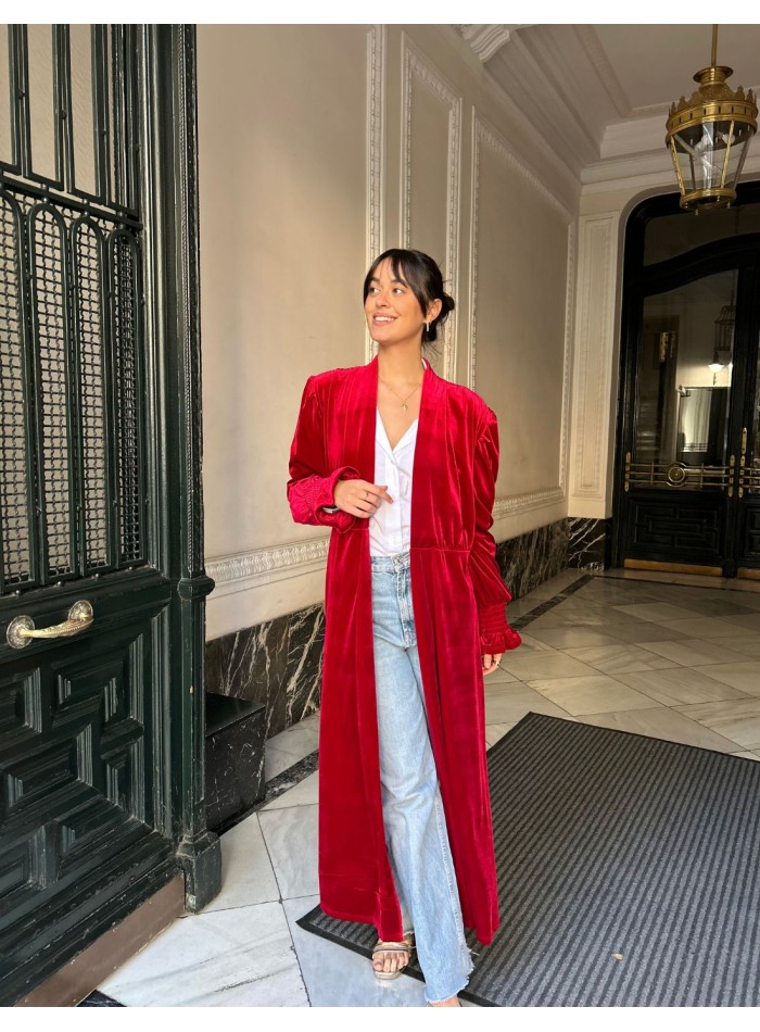 Kimono d'invité en velours de haute qualité