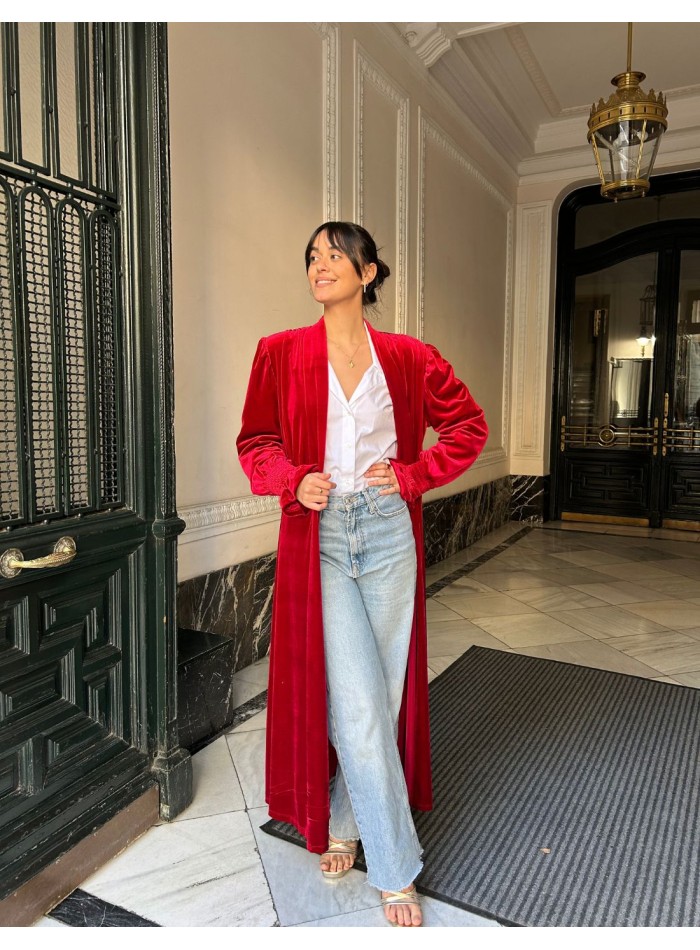 Kimono d'invité en velours de haute qualité