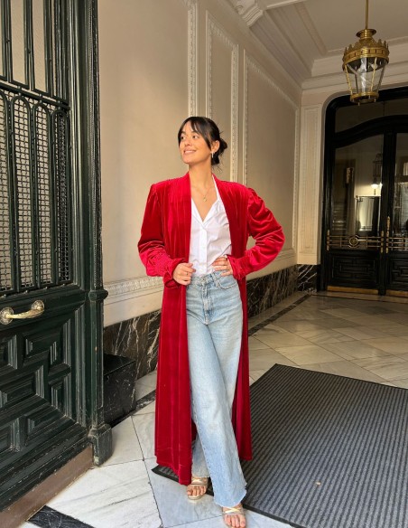 Kimono d'invité en velours de haute qualité