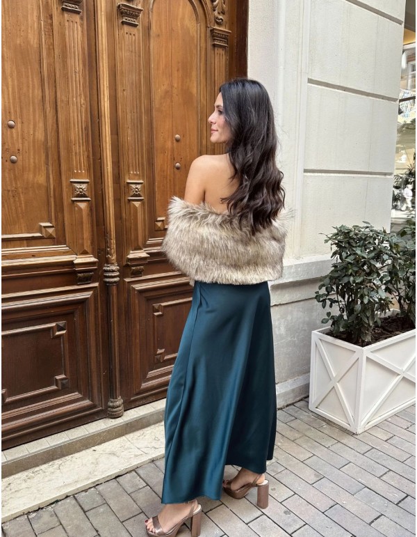 copy of Green satin halter-necked guest top 2