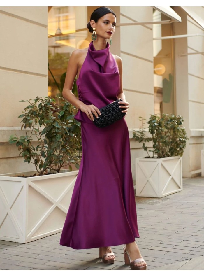 copy of Green satin halter-necked guest top