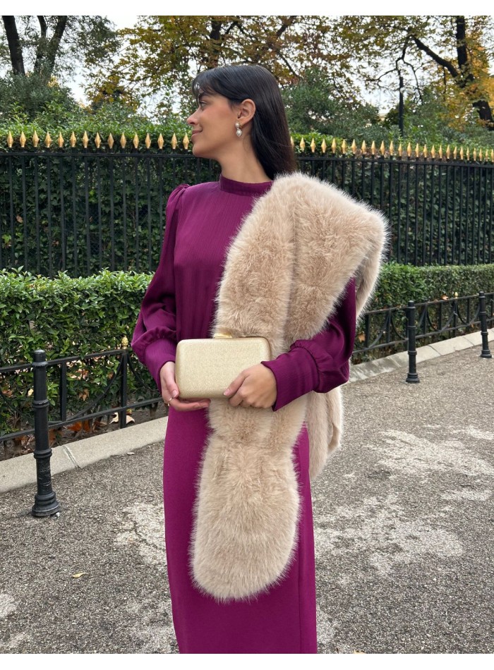 Metallic party bag for guest with rectangular...