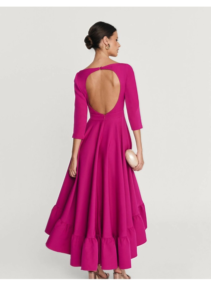 Midi party dress with open back - Invitada...
