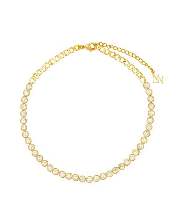 Choker Dorado de Circonitas Riviere