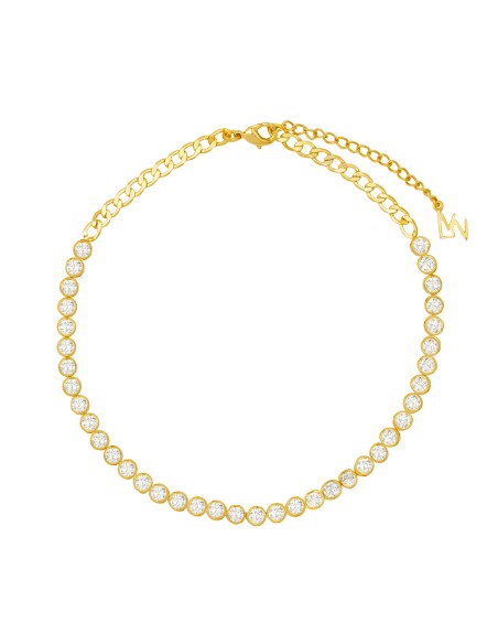 Riviere Zirconia Golden Choker