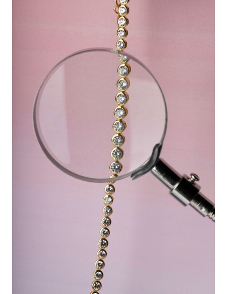 Riviere Zirconia Golden Choker