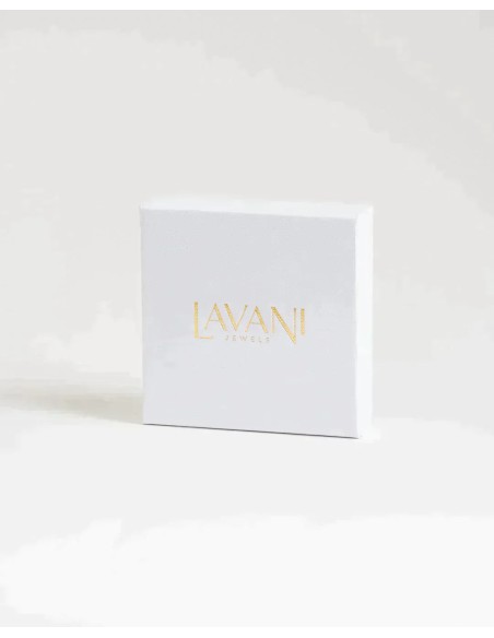 Anillo dorado ajustable con piedra grande central