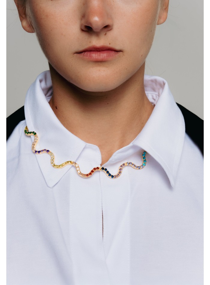 Gold colored choker Shanti