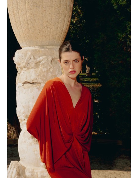 Spiral earrings with semiprecious stones - Unalome