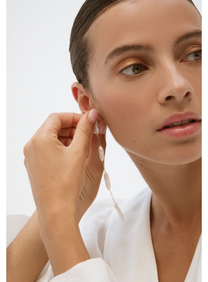 Pendientes Iris Perlas - Keshi