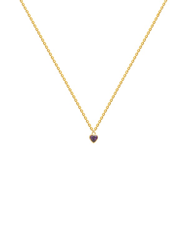 Mini-pendentif coeur violet - gentillesse