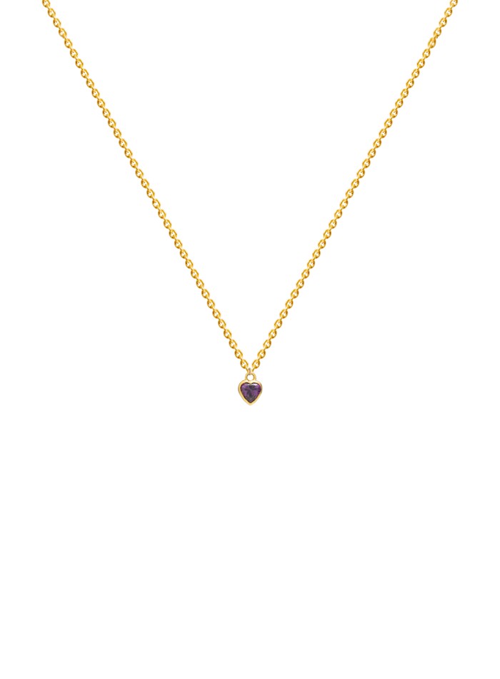 Mini-pendentif coeur violet - gentillesse