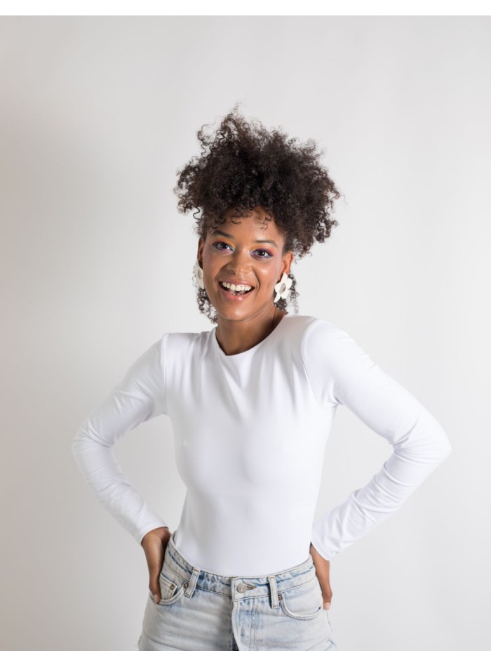 Pendientes con motivos florales de porcelana