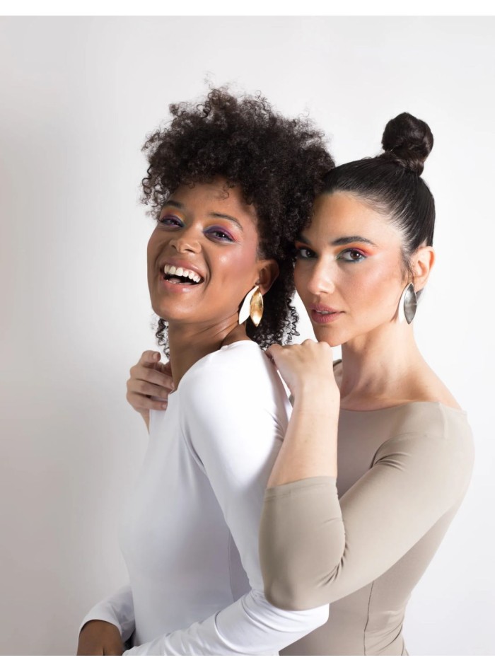 Boucles d'oreilles en céramique en forme de...