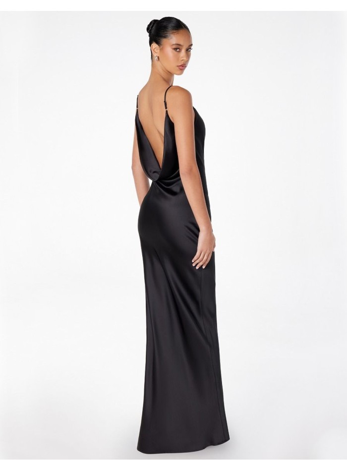 Vestido de invitada largo satinado