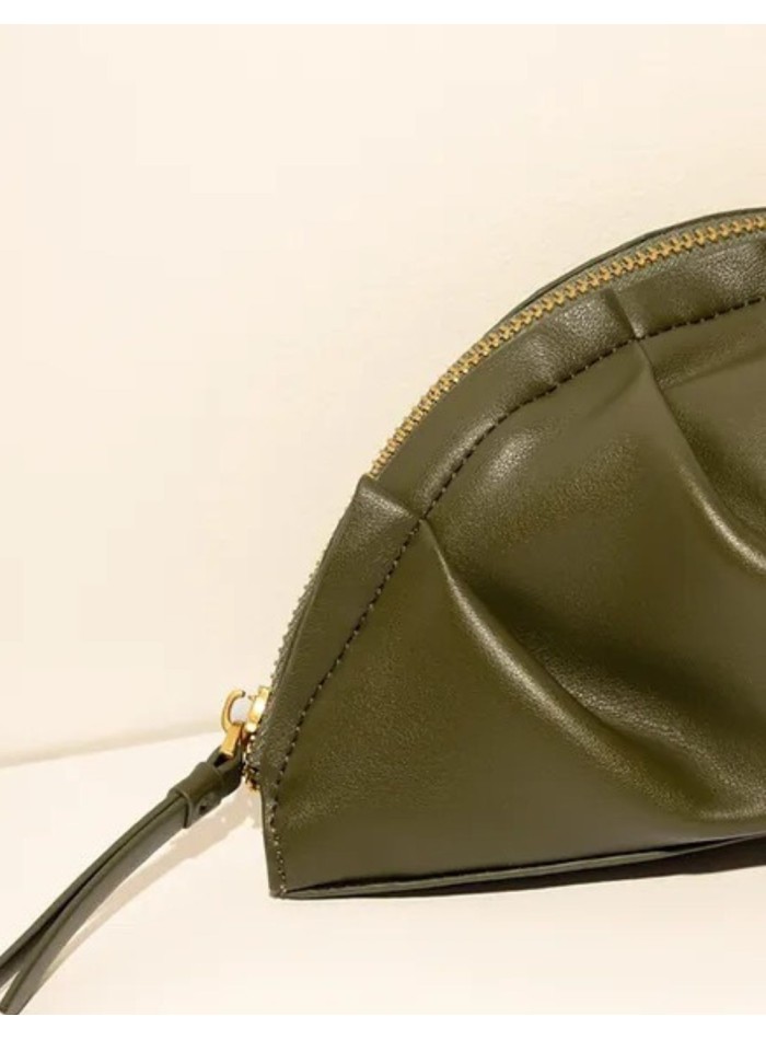 Bolso mini de mano verde kaki para eventos especiales