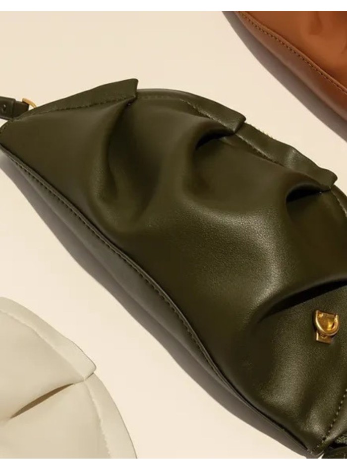 Bolso mini de mano verde kaki para ocasiones formales y especiales