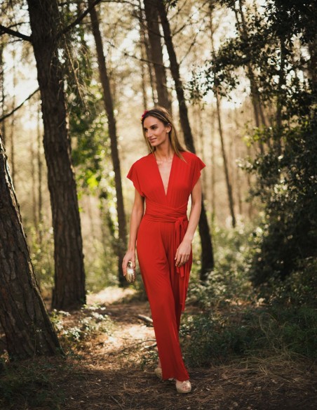 Multi-position party jumpsuit