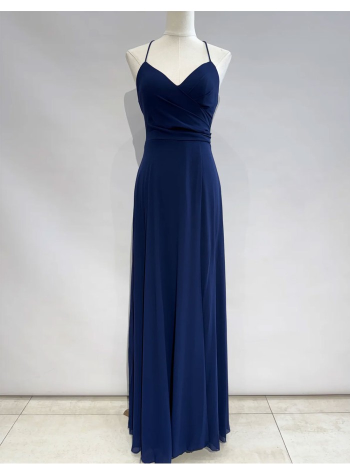 Long gown with open back