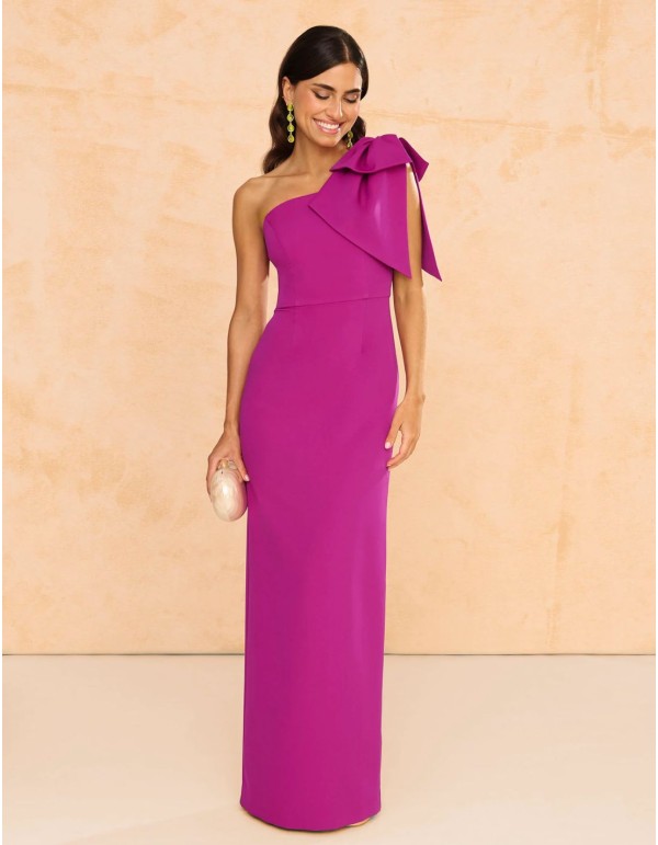 Long party dress with maxi bow