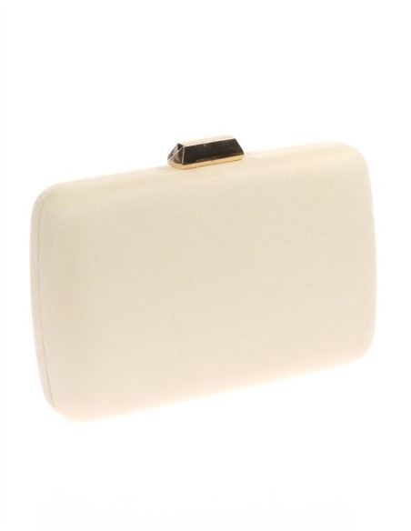 Bolso de mano de antelina con cadena para invitada