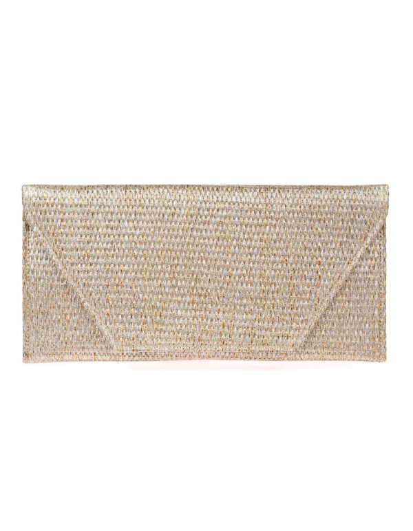 Pochette rectangulaire en raphia pour les fêtes