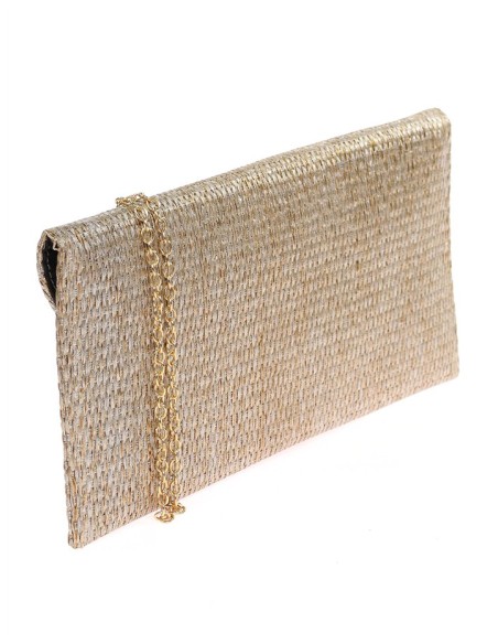 Pochette rectangulaire en raphia pour les fêtes
