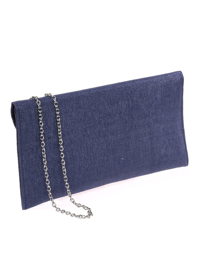 Rectangular raffia clutch bag