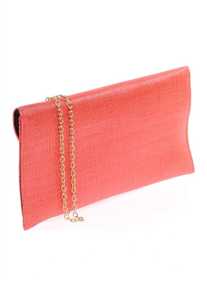 Pochette rectangulaire en raphia pour les fêtes