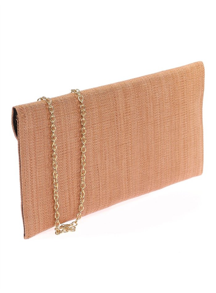 Pochette rectangulaire en raphia pour les fêtes