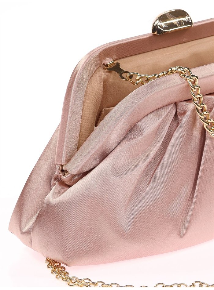 bolso de fiesta rosa claro para invitada