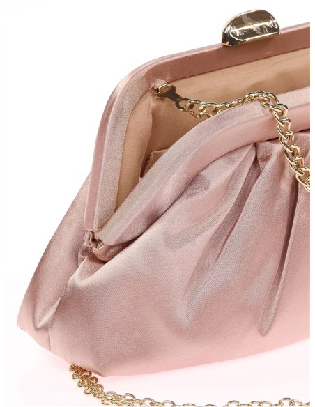 bolso de fiesta rosa claro para invitada