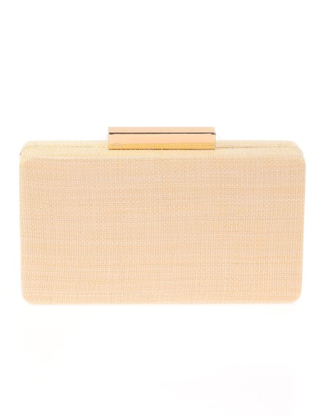 Bolso de rafia para invitada en color beige o rafia natural
