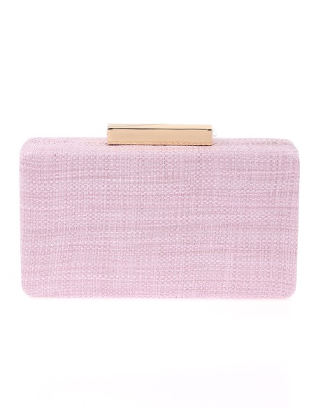 bolso rectangular para invitada en color rosa pastel perfecto para bodas y eventos especiales