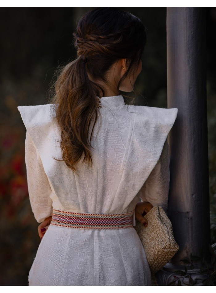 Bolso de rafia con cierre imán y cadena larga para eventos especiales